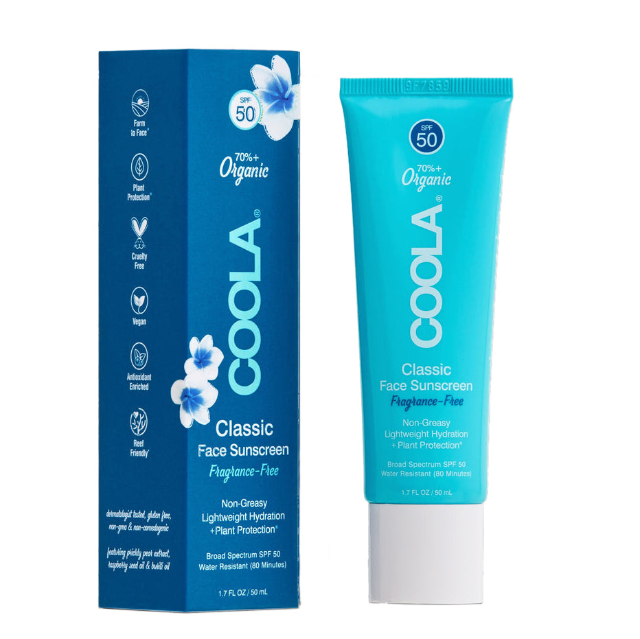 Coola Classic Face SPF50 Moisturiser - Frangrance Free