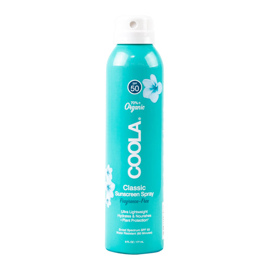 Coola Classic Body SPF 50 Organic Sunscreen Spray - Fragrance Free